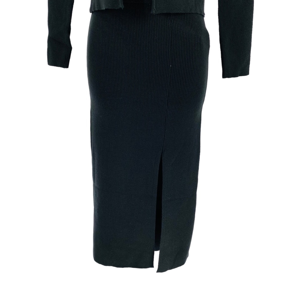 Petal & Pup NEW Luna 3 Piece Knitted Set Black Sweater Midi Dress Size XS - Picture 7 of 14